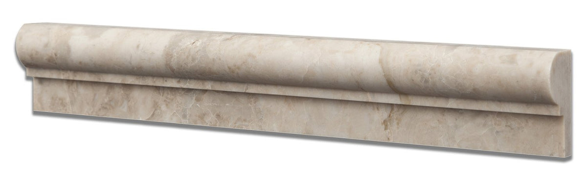 Cappuccino Marble Honed 2 X 12 Milano Molding - Standard Quality - BOX of 15 PCS - Standard Quality - BOX of 15 PCS - Tilefornia