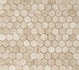 Cappuccino Marble 2 inch Hexagon Polished Mosaic Tile - Lot of 15 Sheets - Tilefornia