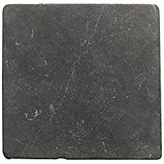 Negro Marquina 6 X 6 Field Tile, Tumbled Lot of - 20 Pcs. - Tilefornia