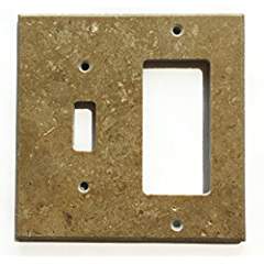 Noce Travertine Switch Plate Cover (TOGGLE ROCKER) - Tilefornia