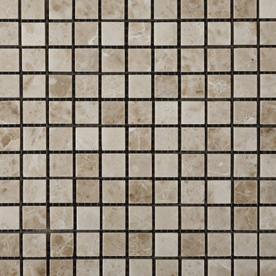 Cappuccino Marble Mosaic Tile 5/8x5/8, Polished