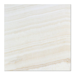 White Onyx (Bianco Fantastico) 18 X 18 Field Tile, Vein-Cut, Polished (Lot of 20 pcs. (45 sq. ft.)) - Tilefornia