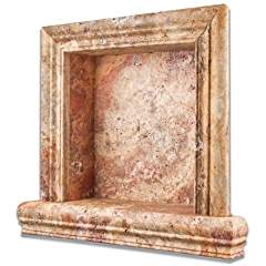 Scabos Travertine Honed Shampoo Niche - SMALL - Tilefornia