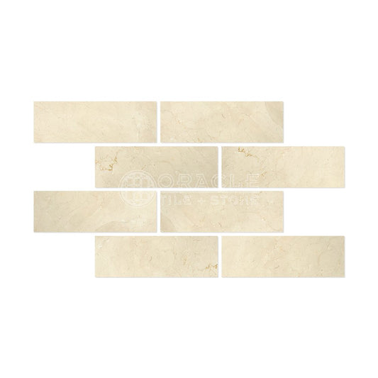 Crema Marfil Spanish Marble 4 X 12 Field Tile, Polished - Tilefornia