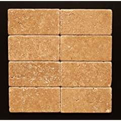Noce 3 X 6 Travertine Tumbled Tile - Tilefornia