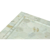 Calacatta Gold (Italian Calcutta) Marble 1 X 2 Brick Mosaic Tile, Polished - Tilefornia