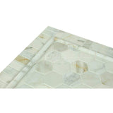 Calacatta Gold (Italian Calcutta) Marble 1 X 2 Brick Mosaic Tile, Honed - Tilefornia