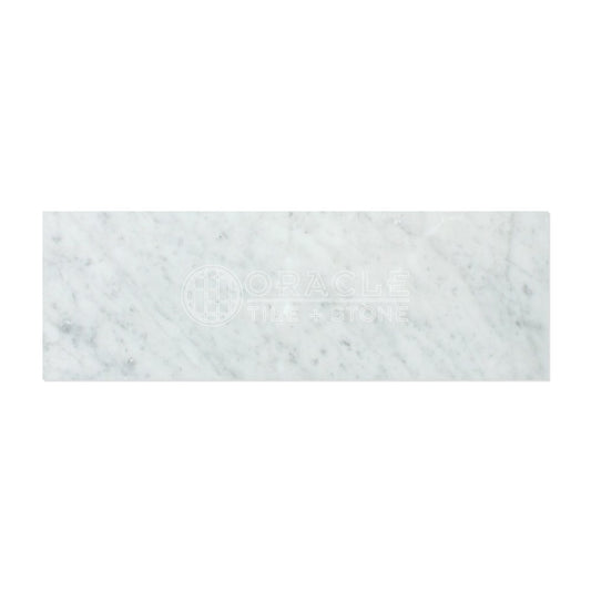 Carrara White Italian (Bianco Carrara) Marble 4 X 12 Field Tile, Honed - Tilefornia