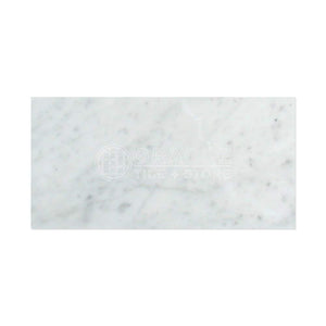 Carrara White Italian (Bianco Carrara) Marble 12 X 24 Field Tile (2 pcs. 3" X 6" Sample Set, Polished) - Tilefornia