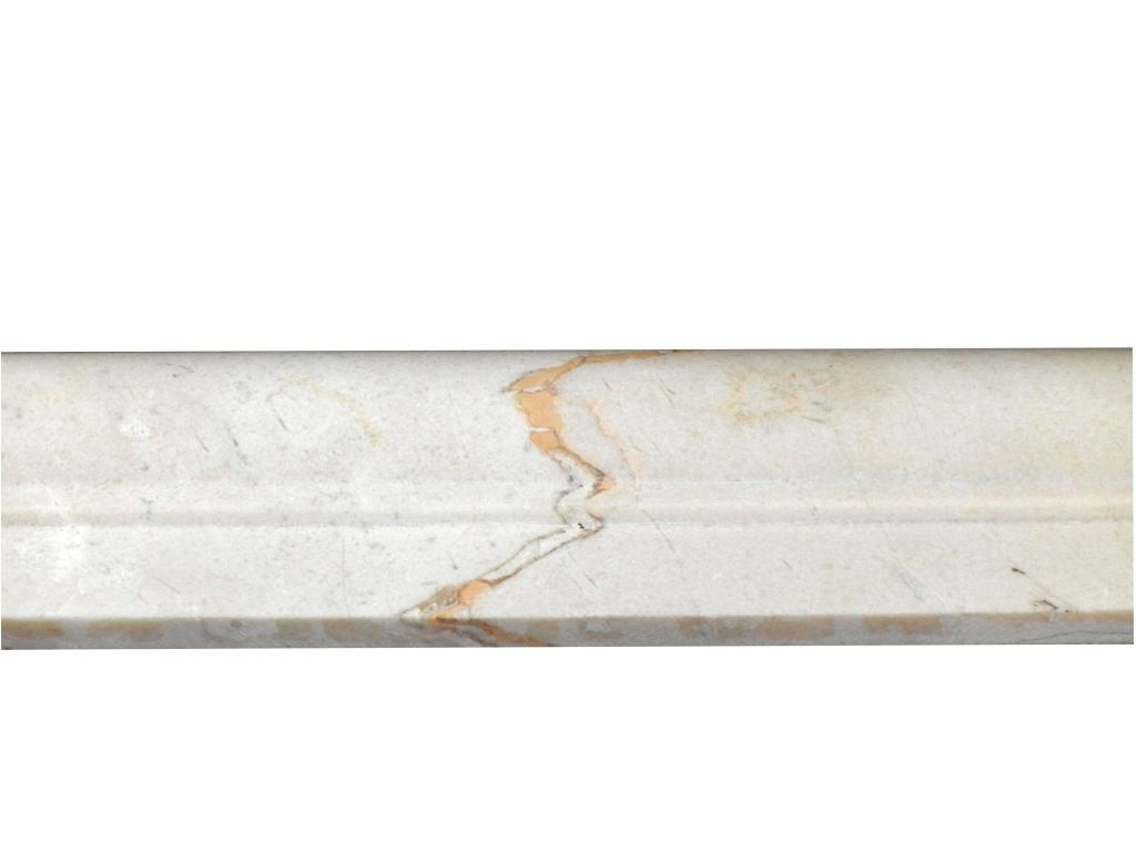 Crema Marfil chair rail molding honed 2x12 - Tilefornia
