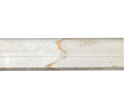 Crema Marfil Marble Chair Rail Trim 2x12, Honed