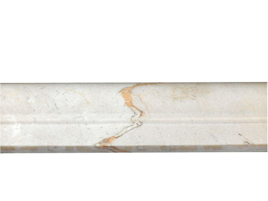 Crema Marfil chair rail molding honed 2x12 - Tilefornia