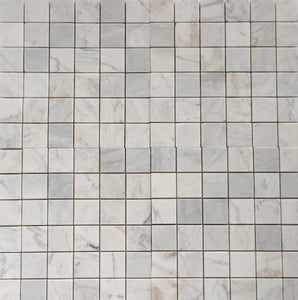 Bianco Venatino Marble 2X2 Polished Mosaic Tile - STANDARD QUALITY - Lot of 20 Sheets - Tilefornia