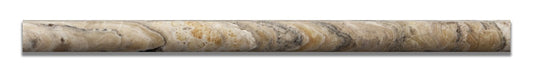 Antico Onyx Travertine Honed 3/4 X 12 Bullnose Liner - Standard Quality - BOX of 15 PCS. - Tilefornia
