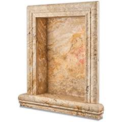 Monet Valencia Travertine Honed Hand-Made Custom Shampoo Niche - SMALL - Tilefornia