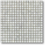 Tilefornia Carrara White Italian (Bianco Carrara) Marble 5/8 X 5/8 Mosaic Tile, Polished - Tilefornia