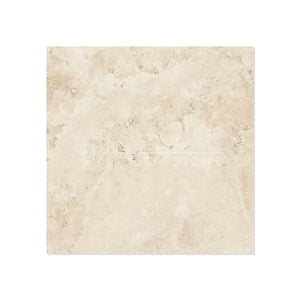 Durango Cream (Paredon) Travertine 4 X 4 Field Tile, Tumbled - 4-pcs. Sample Set - Tilefornia