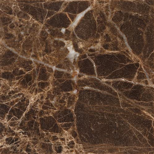 Emperador Dark Spanish Marble 12 X 12 Subway Field Tile, Polished - Tilefornia
