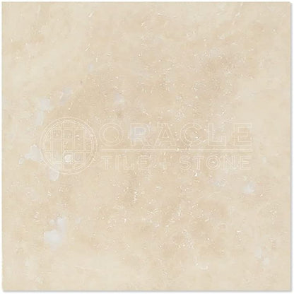 Ivory (Light) Travertine 12"X12" Subway Field Tile, Filled & Honed - Tilefornia