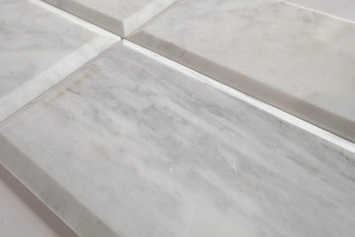 White Marble Subway Tile 6x12, Polished