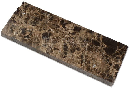 Emperador Dark Spanish Marble Baseboard Trim Molding, Polished - Tilefornia