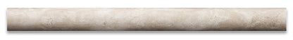 Durango Cream Travertine Honed 1 X 12 Dome Liner Trim - Box of 5 pcs. - Tilefornia
