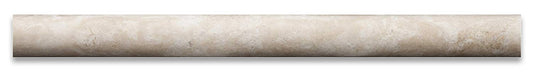 Durango Cream Travertine Honed 1 X 12 Dome Liner Trim - Box of 5 pcs. - Tilefornia