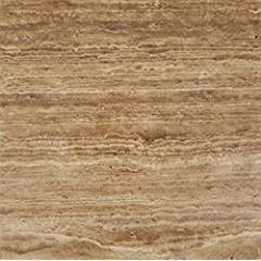 Noce Vein-Cut Travertine 12 X 12 Field Tile, Brushed & Unfilled (2 pcs. 3" X 6" Sample Set) - Tilefornia