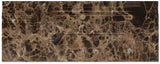 Emperador Dark Spanish Marble Baseboard Trim Molding, Polished - Tilefornia