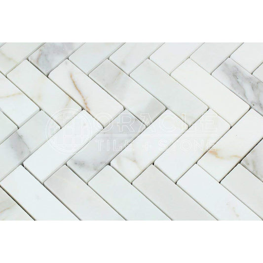 Calacatta Gold (Italian Calcutta) Marble 1 X 1 Mosaic Tile, Polished - Tilefornia