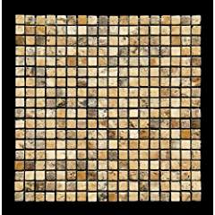 Philadelphia 5/8 X 5/8 Tumbled Travertine Mosaic Tile - Box of 5 sq. ft. - Tilefornia