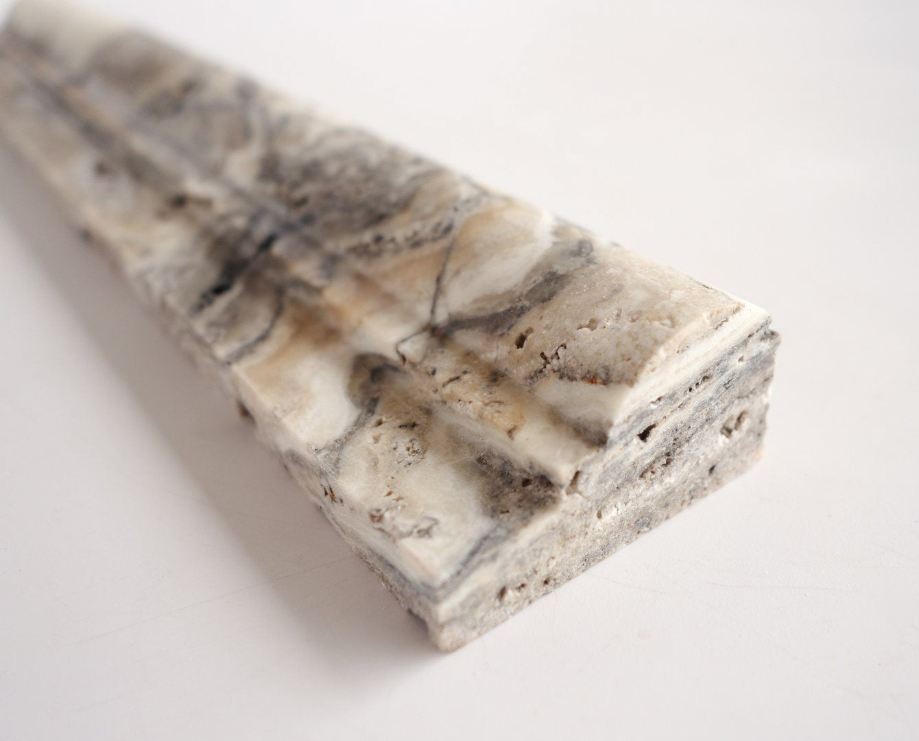Antico Onyx Travertine Honed 2 X 12 OG-1 Chair Rail Trim Moulding - Standard Quality - Lot of 20 PCS. - Tilefornia