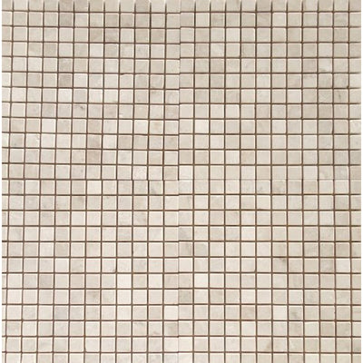 Cappuccino Marble Mosaic Tile 1x1, Tumbled