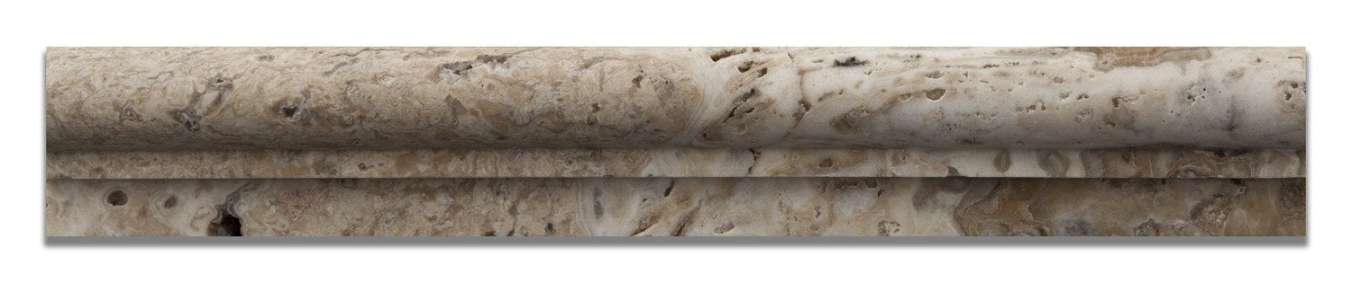 Antico Onyx Travertine Honed 2 X 12 OG-1 Chair Rail Trim - Standard Quality - BOX of 15 PCS. - Tilefornia