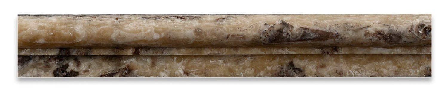 Antico Onyx 2 X 12 Single-step OG-1 Chair Rail Trim - Box of 5 Pcs. - Tilefornia