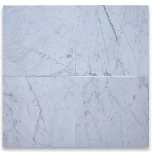 Carrara White Italian Carrera Marble 18x18 Tile Polished - 198 sq.ft. - Tilefornia