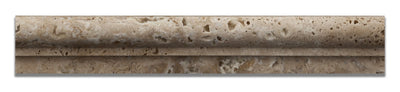 Walnut Travertine Chair Rail Trim (OG-1) 2x12, Honed
