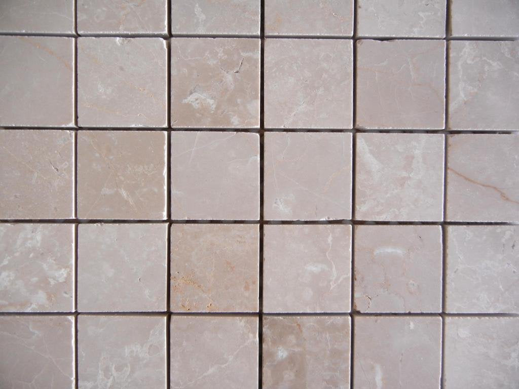 Botticino mosaic honed 2x2 - Tilefornia