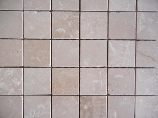 Botticino mosaic honed 2x2 - Tilefornia