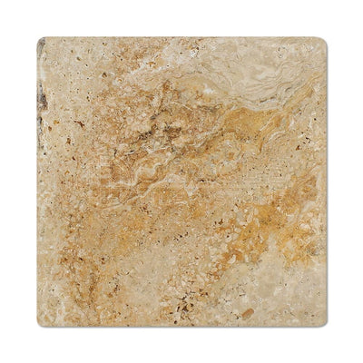 Cream Valencia Travertine Tile 12x12, Tumbled
