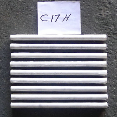 White Carrara Marble Pencil Tile Trim 5/8x12, Honed