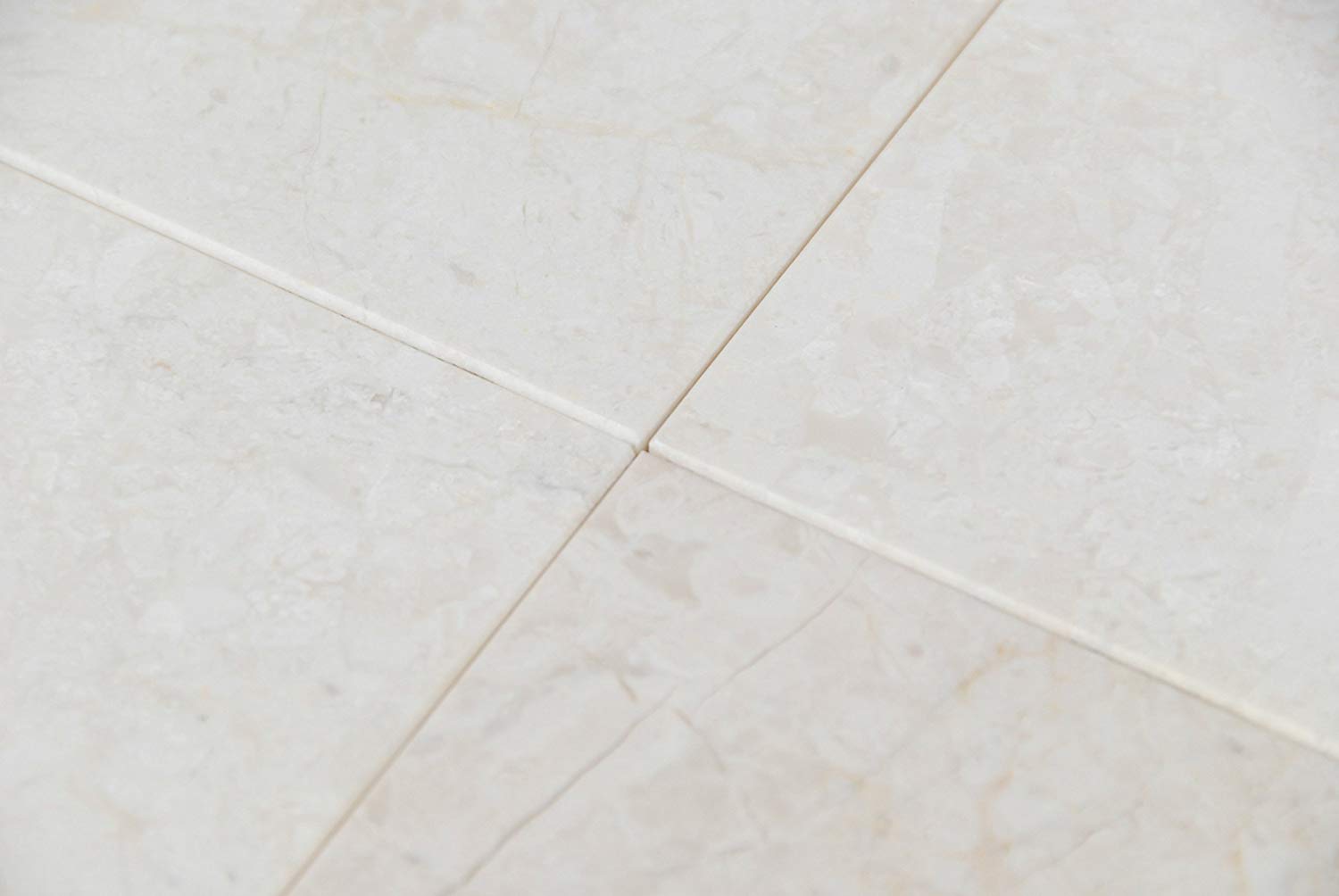 White Pearl Marble 12X12 Polished Tiles - Standard Quality (LOT of 80 PCS. (80 SQ. FT.)) - Tilefornia