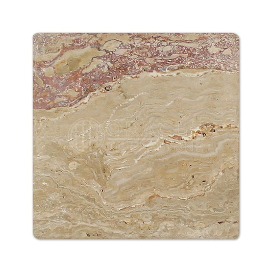 Valencia Travertine 6 X 6 Field Tile, Tumbled (Small Sample) - Tilefornia