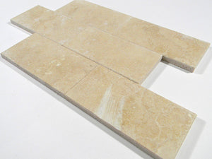 Durango Cream Travertine Honed Bevel 3x6 Tile - Tilefornia