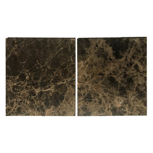 Emparador Dark 6 X 6 Field Tile, Polish Lot of - 100 Pcs. - Tilefornia