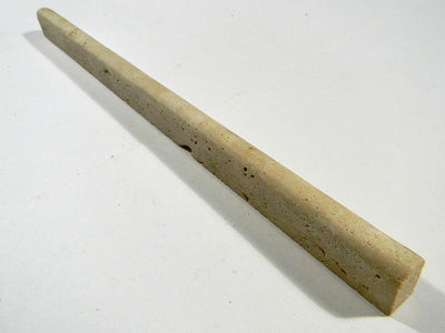 Beige Durango Travertine Dome Tile Trim, Honed