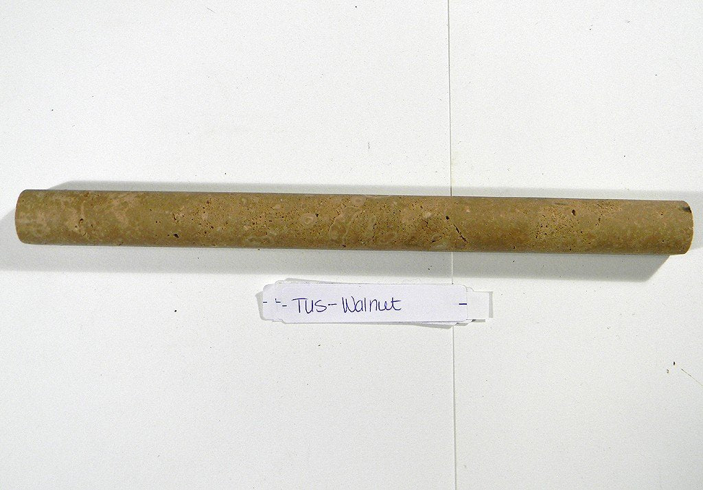 Tuscany Walnut 1x12 Honed Dome Pencil Molding - Tilefornia