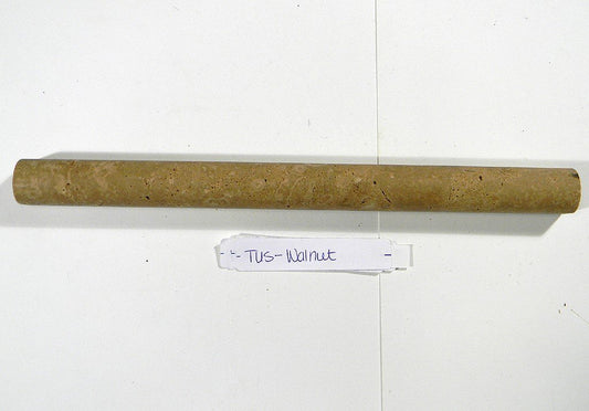 Tuscany Walnut 1x12 Honed Dome Pencil Molding - Tilefornia