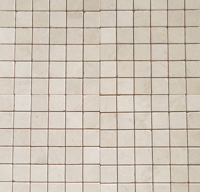 Cappuccino Marble Mosaic Tile 2x2, Tumbled