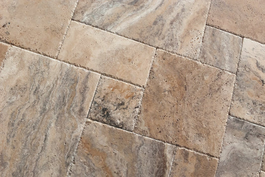 Philadelphia Travertine Versailles / Ashlar Pattern (UF/B/CE) SAMPLE PIECE - Tilefornia
